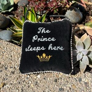 Prince Velvet Accent Hang Pillow